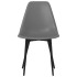 Sillas de comedor 2 unidades gris