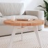 Tablero redondo de madera maciza de haya Ø70x4