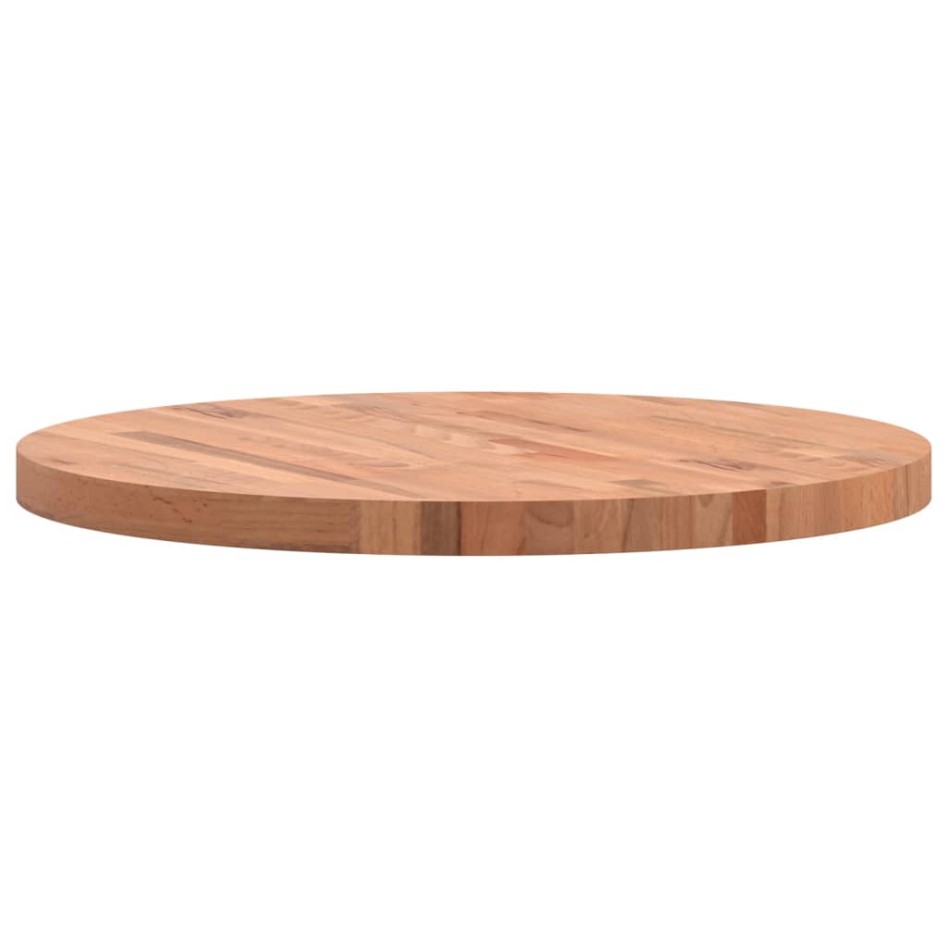 Tablero redondo de madera maciza de haya Ø70x4