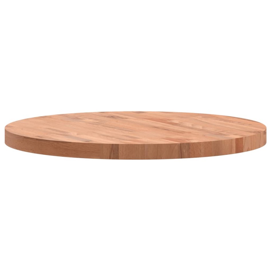 Tablero redondo de madera maciza de haya Ø70x4