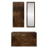Set mueble zapatero 3 en 1 madera contrachapada roble