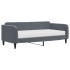 Sofá cama con colchón terciopelo gris oscuro 90x190
