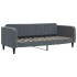 Sofá cama con colchón terciopelo gris oscuro 90x190