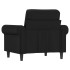 Sillón cuero sintético negro 60