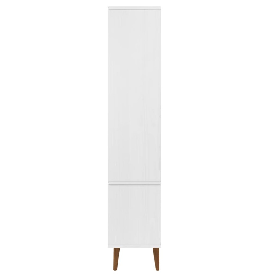 Mueble vitrina MOLDE madera maciza de pino blanco 90x35x175
