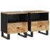 Mesitas de noche 2 uds madera maciza mango madera