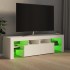 Mueble de TV con luces LED blanco 140x36,6x40