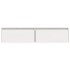 Armario de pared 2 uds madera maciza de pino blanco 80x30x35