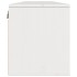 Armario de pared 2 uds madera maciza de pino blanco 80x30x35