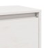 Armario de pared 2 uds madera maciza de pino blanco 80x30x35