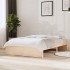 Estructura de cama doble sin colchón madera maciza 120x190