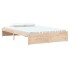 Estructura de cama doble sin colchón madera maciza 120x190