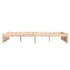 Estructura de cama doble sin colchón madera maciza 120x190