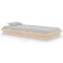 Estructura de cama individual sin colchón madera