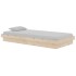 Estructura de cama individual sin colchón madera