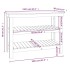 Banco de trabajo de madera maciza de pino 110,5x50x80