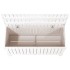 Caja de almacenaje jardín madera de pino blanco 108x42,5x54