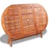 Set de comedor de jardín 7 piezas madera maciza de