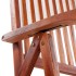 Set de comedor de jardín 7 piezas madera maciza de