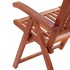 Set de comedor de jardín 7 piezas madera maciza de