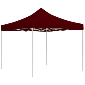 Carpa plegable profesional aluminio rojo tinto 3x3