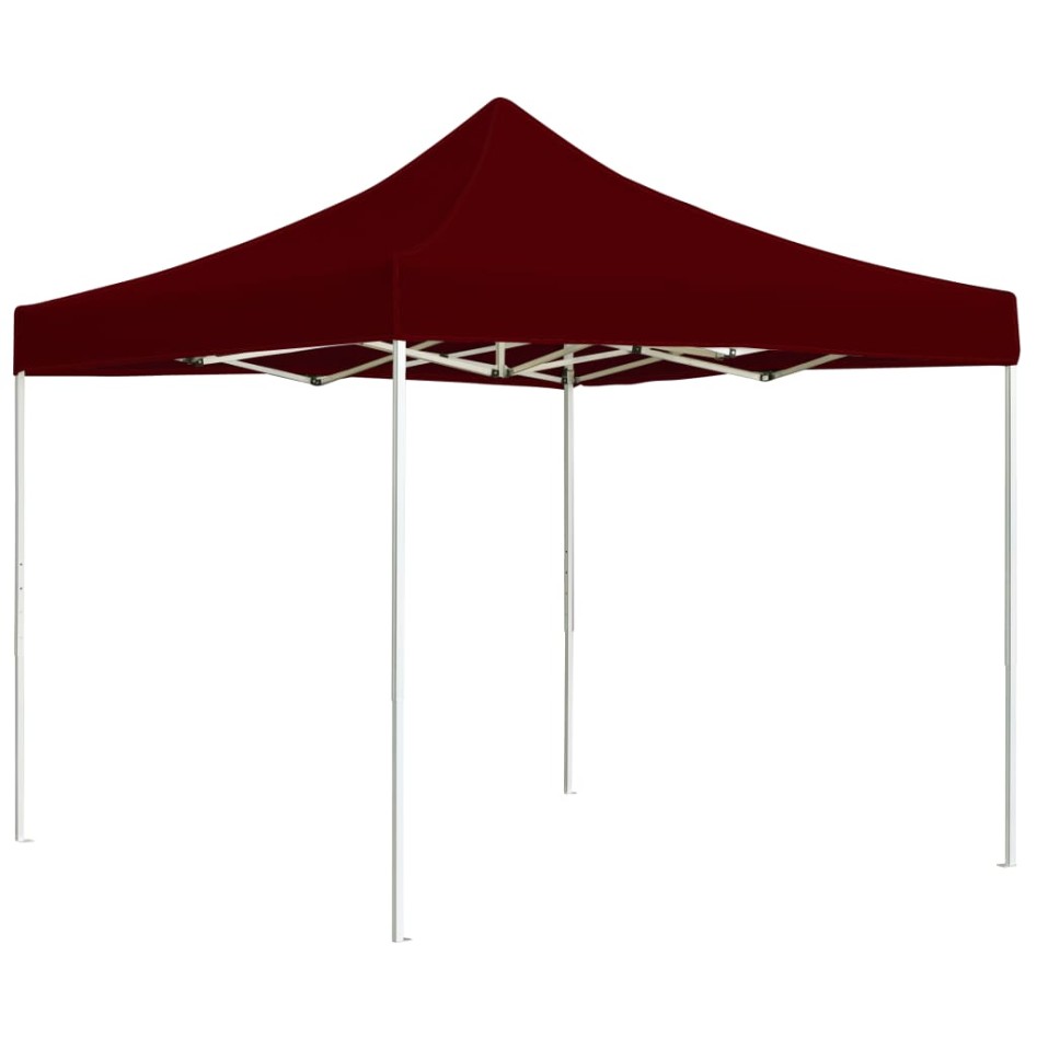 Carpa plegable profesional aluminio rojo tinto 3x3