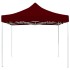 Carpa plegable profesional aluminio rojo tinto 3x3