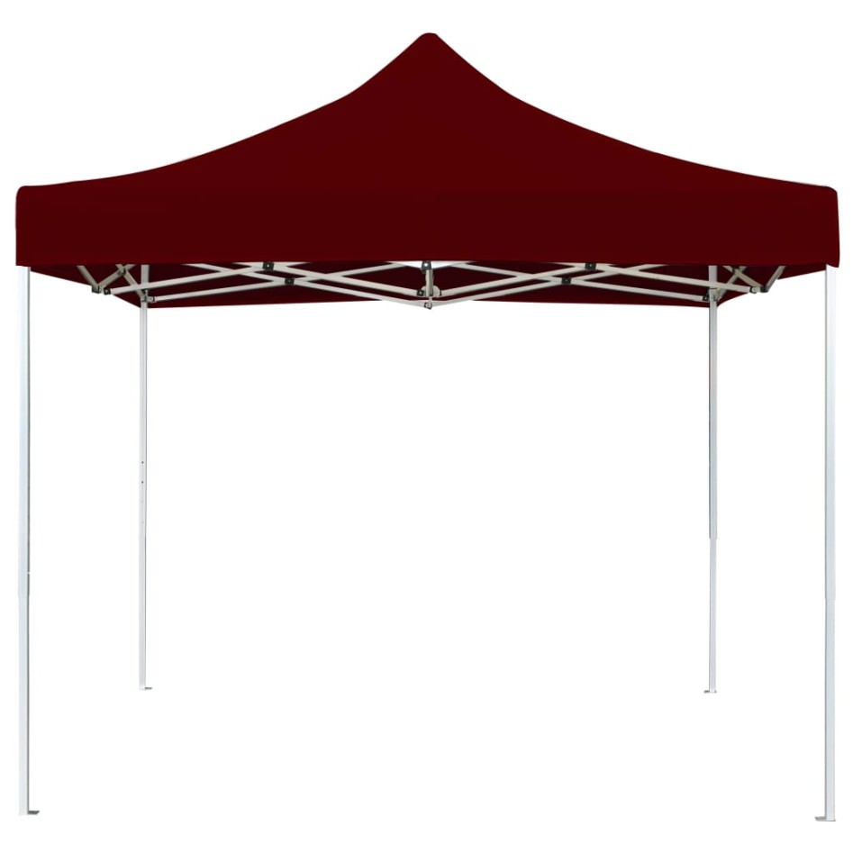 Carpa plegable profesional aluminio rojo tinto 3x3