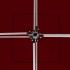 Carpa plegable profesional aluminio rojo tinto 3x3