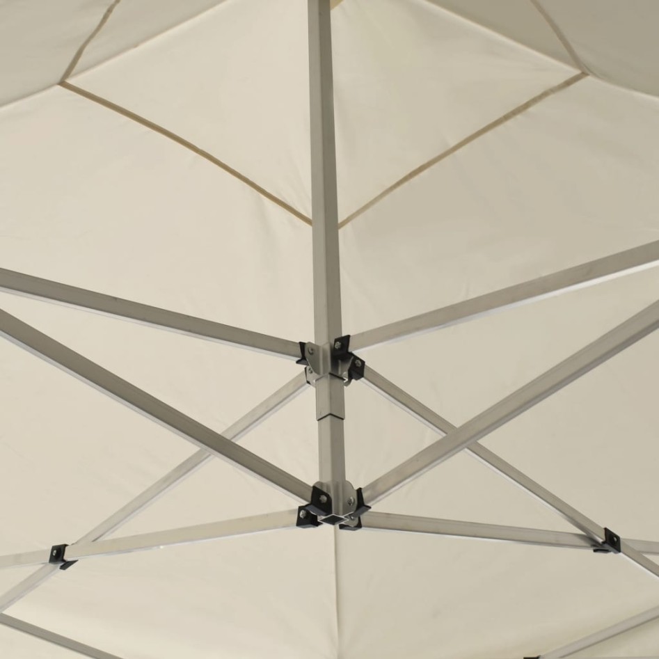 Carpa plegable profesional con paredes aluminio crema 3x3