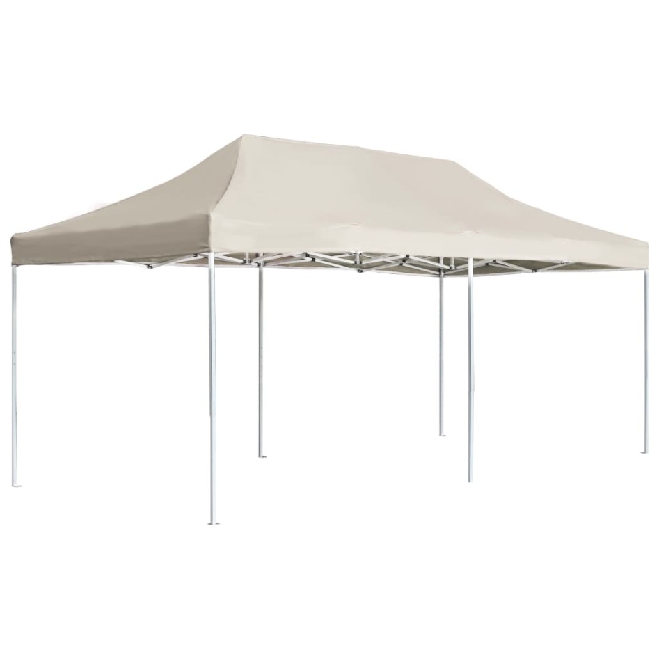 Carpa plegable profesional de aluminio crema 6x3