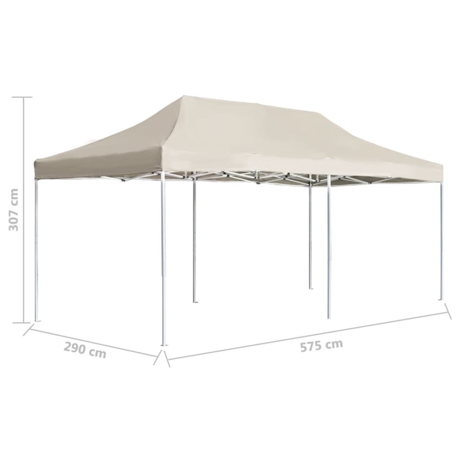 Carpa plegable profesional de aluminio crema 6x3