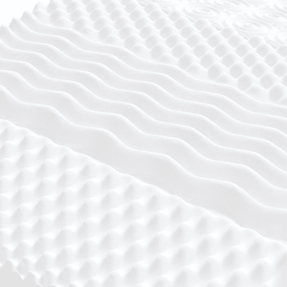 Sofá cama nido con colchón cuero sintético crema 90x200