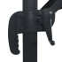 Sombrilla voladiza luces LED y poste aluminio negra 400x300