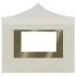 Carpa plegable profesional paredes aluminio color crema 2x2