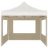 Carpa plegable profesional paredes aluminio color crema 2x2
