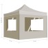 Carpa plegable profesional paredes aluminio color crema 2x2
