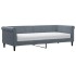 Sofá cama con colchón terciopelo gris oscuro 80x200
