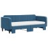 Sofá cama nido con colchón terciopelo azul 80x200