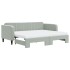 Sofá cama nido con colchón terciopelo gris claro 90x200