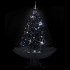 Árbol de Navidad con nieve y base de paraguas PVC negro
