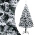 Árbol de Navidad artificial con nieve PVC verde 300