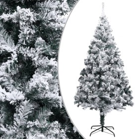 Árbol de Navidad artificial con nieve PVC verde 300