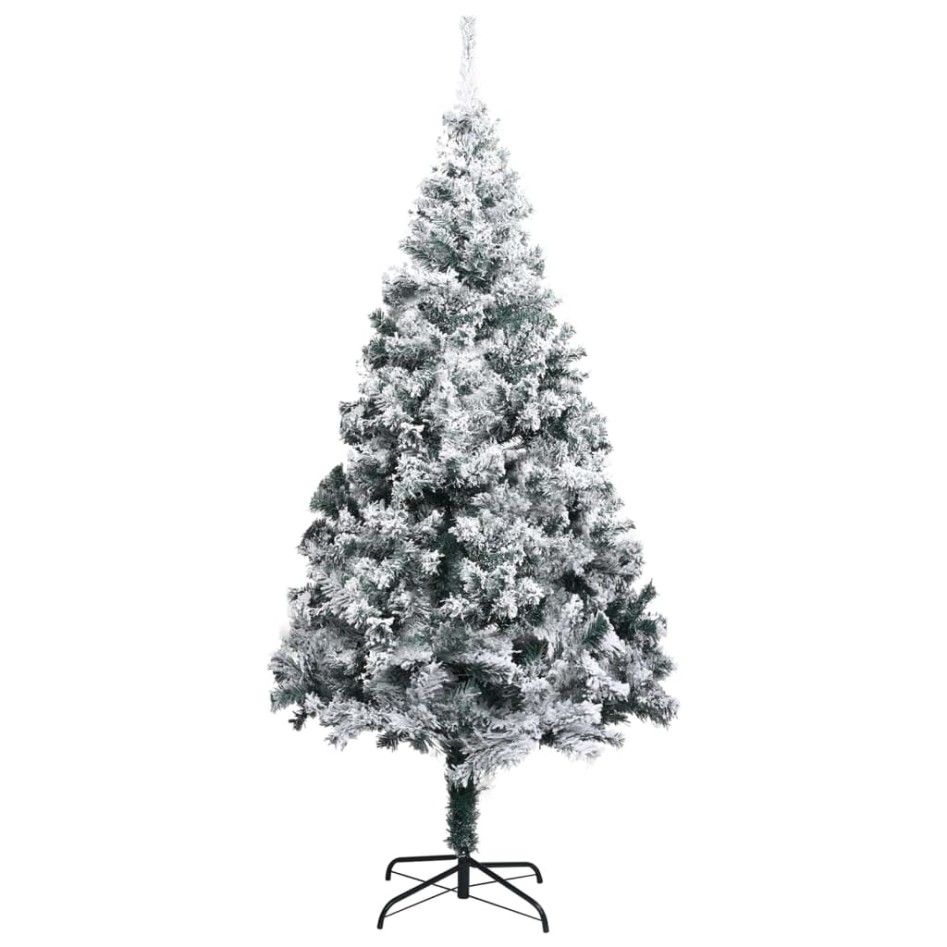 Árbol de Navidad artificial con nieve PVC verde 300
