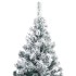 Árbol de Navidad artificial con nieve PVC verde 300