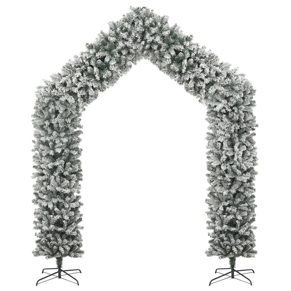 Arco de árbol de Navidad con aspecto nevado 270