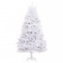 Árbol de Navidad artificial con bisagras y soporte blanco