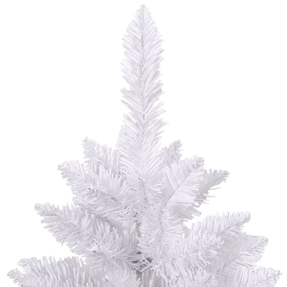 Árbol de Navidad artificial con bisagras y soporte blanco