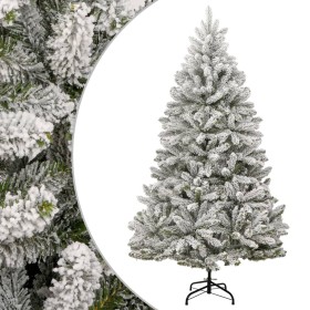 Árbol de Navidad artificial con bisagras y nieve flocada 300