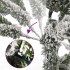 Árbol de Navidad artificial con bisagras y nieve flocada 300